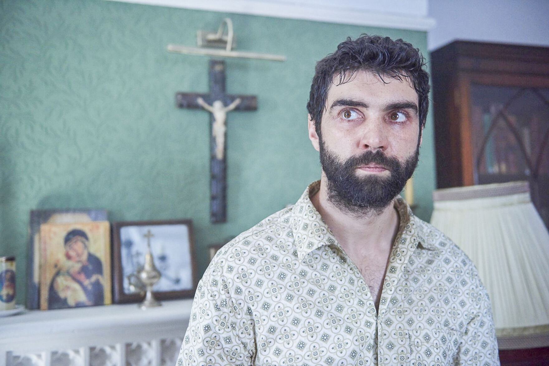 Alec Secareanu in “Amulet,” Romola Garai’s feature directing debut.